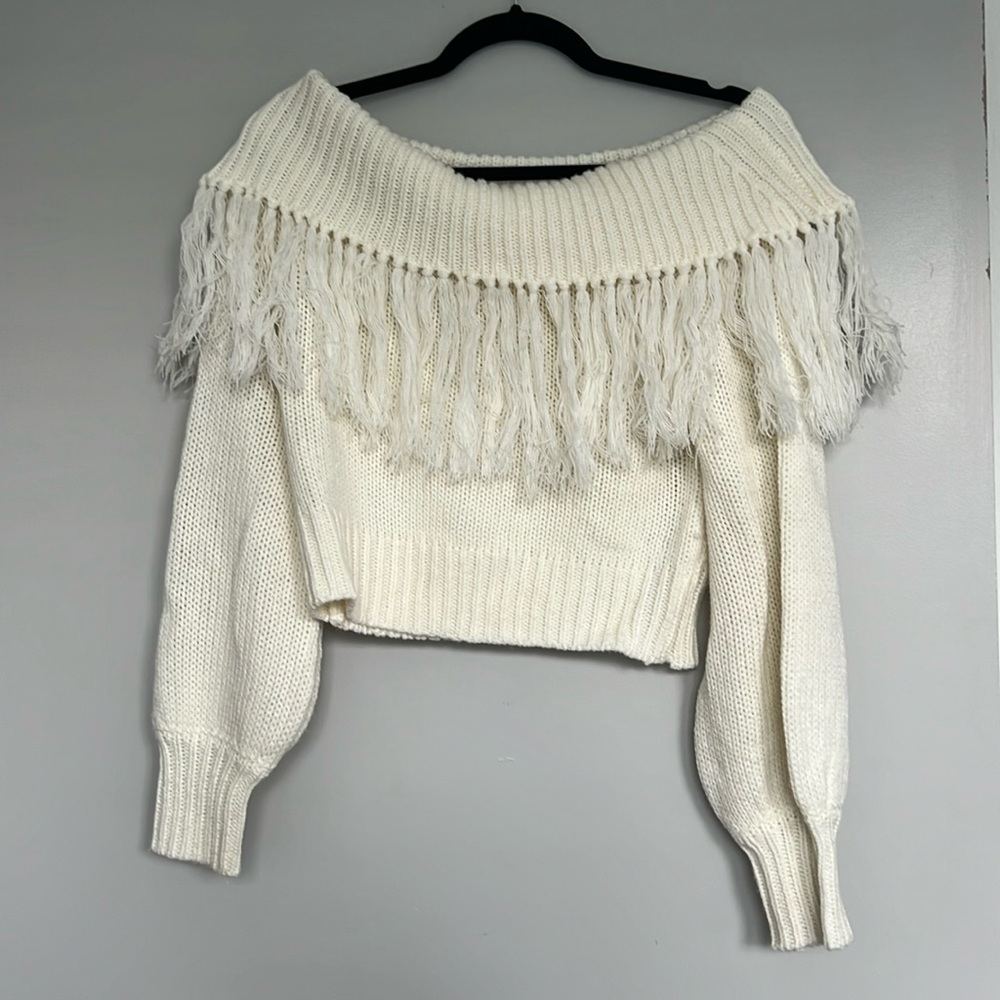 Off the shoulder sweater
